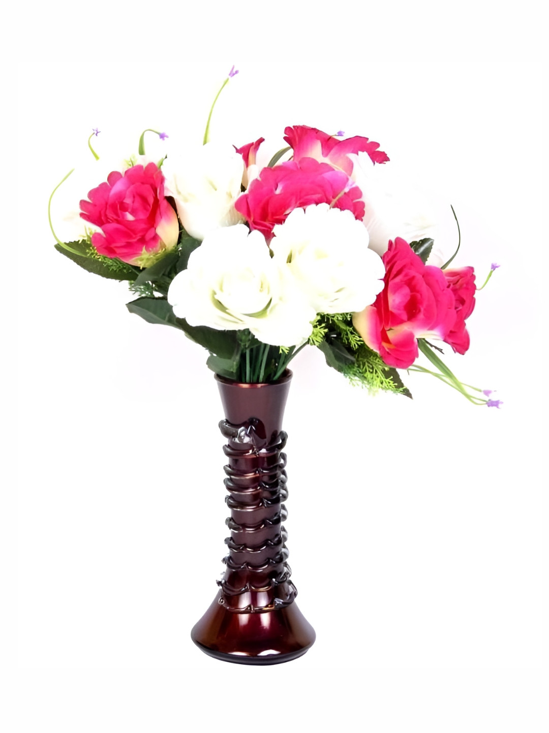 

Afast Brown Textured Abstract Shaped Glass Flower Vase