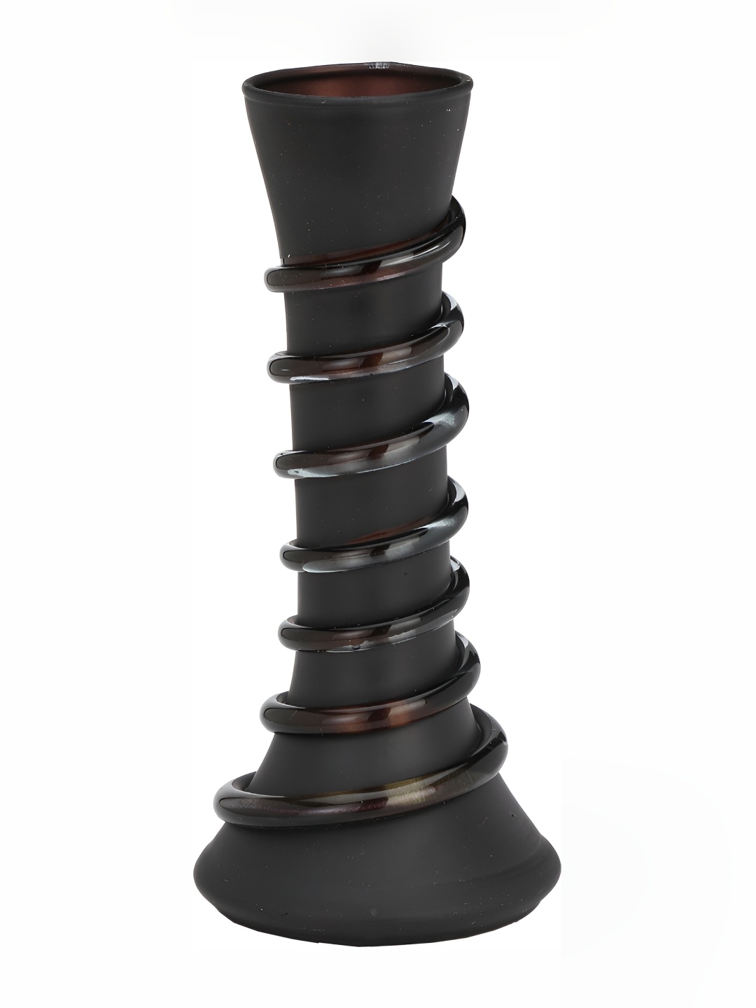 

Afast Black Textured Glass Flower Vase
