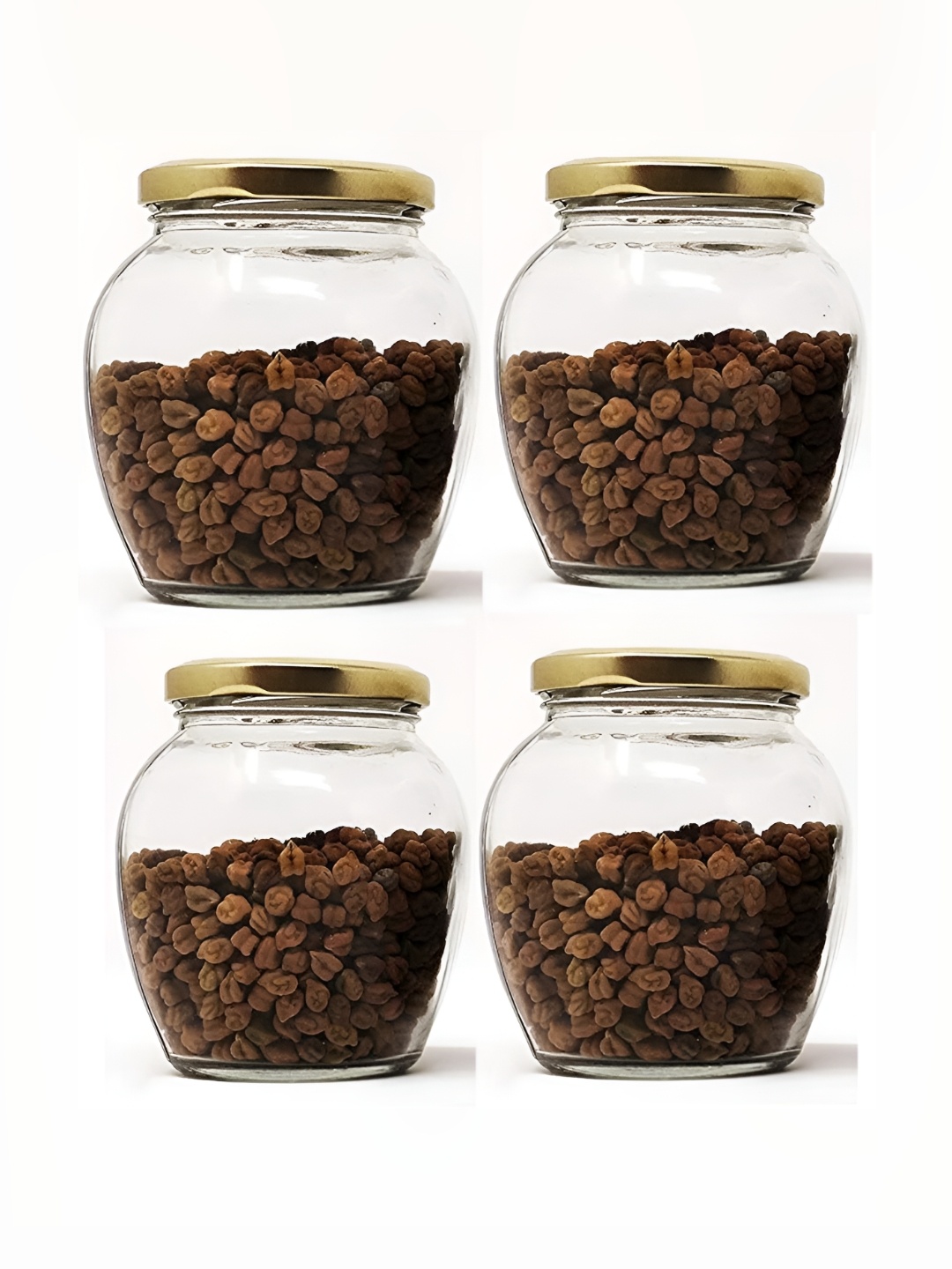 

Afast Transparent 4 Pieces Glass Dishwasher Safe Food Container 350 ml