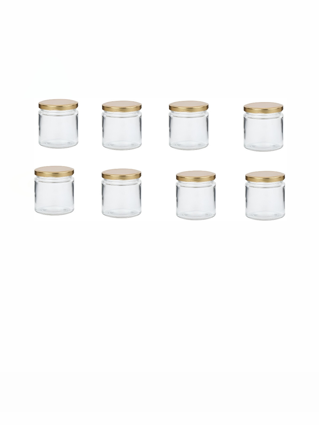 

Afast Transparent 8 Pieces Glass Dishwasher Safe Food Containers 40 ml Each