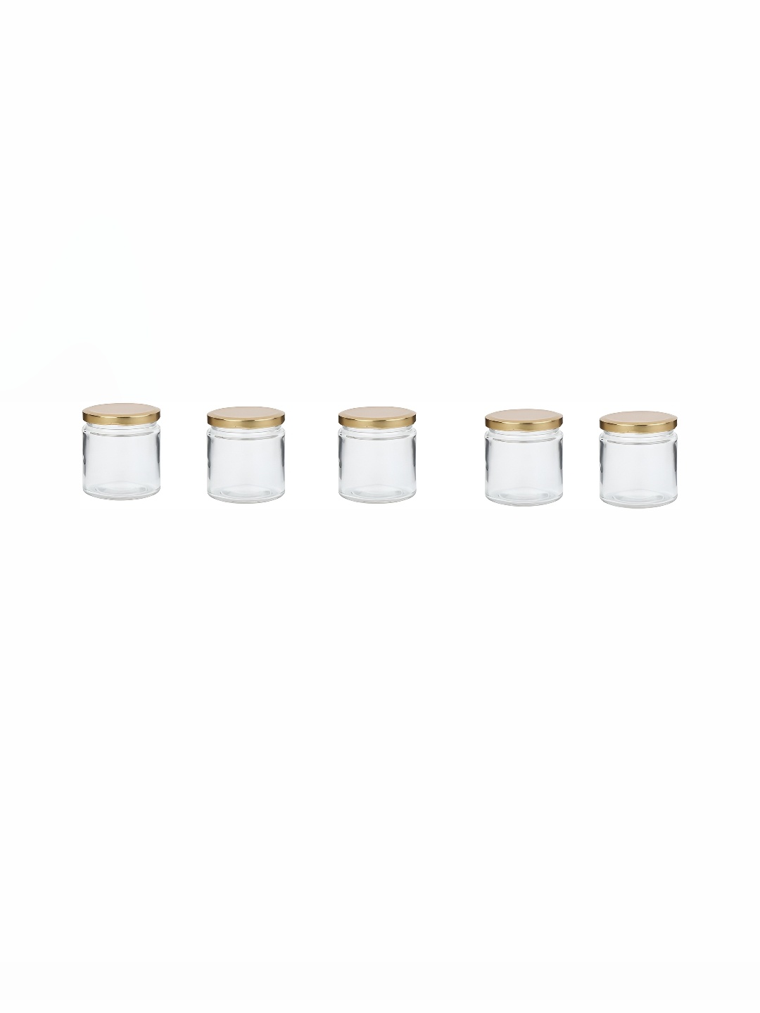 

Afast Transparent 5 Pieces Glass Dishwasher Safe Food Containers 40 ml Each