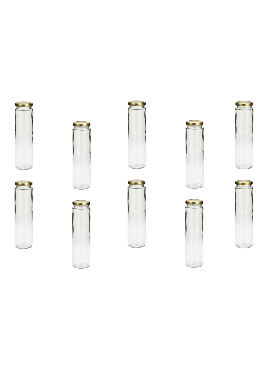 

Afast Pack of 10 Transparent Glass Water Bottle 350 ml