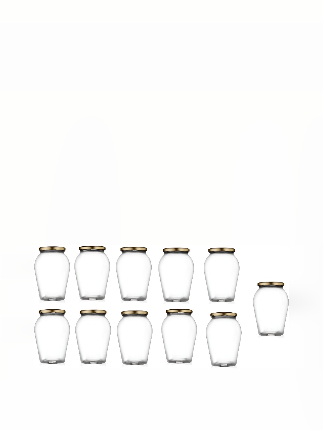 

Afast Transparent 11 Pieces Glass Dishwasher Safe Jar Bottle Containers 100 ML Each