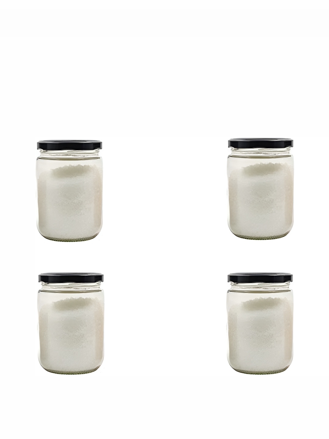 

Afast Transparent 4 Pieces Glass Dishwasher Safe Food Containers 500 ml Each