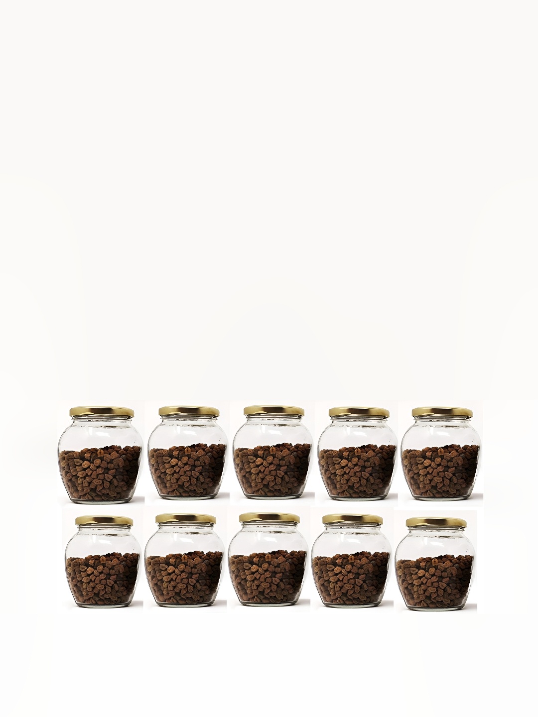 

Afast Transparent 10Pcs Glass Dishwasher Safe Food Container 350Ml Each