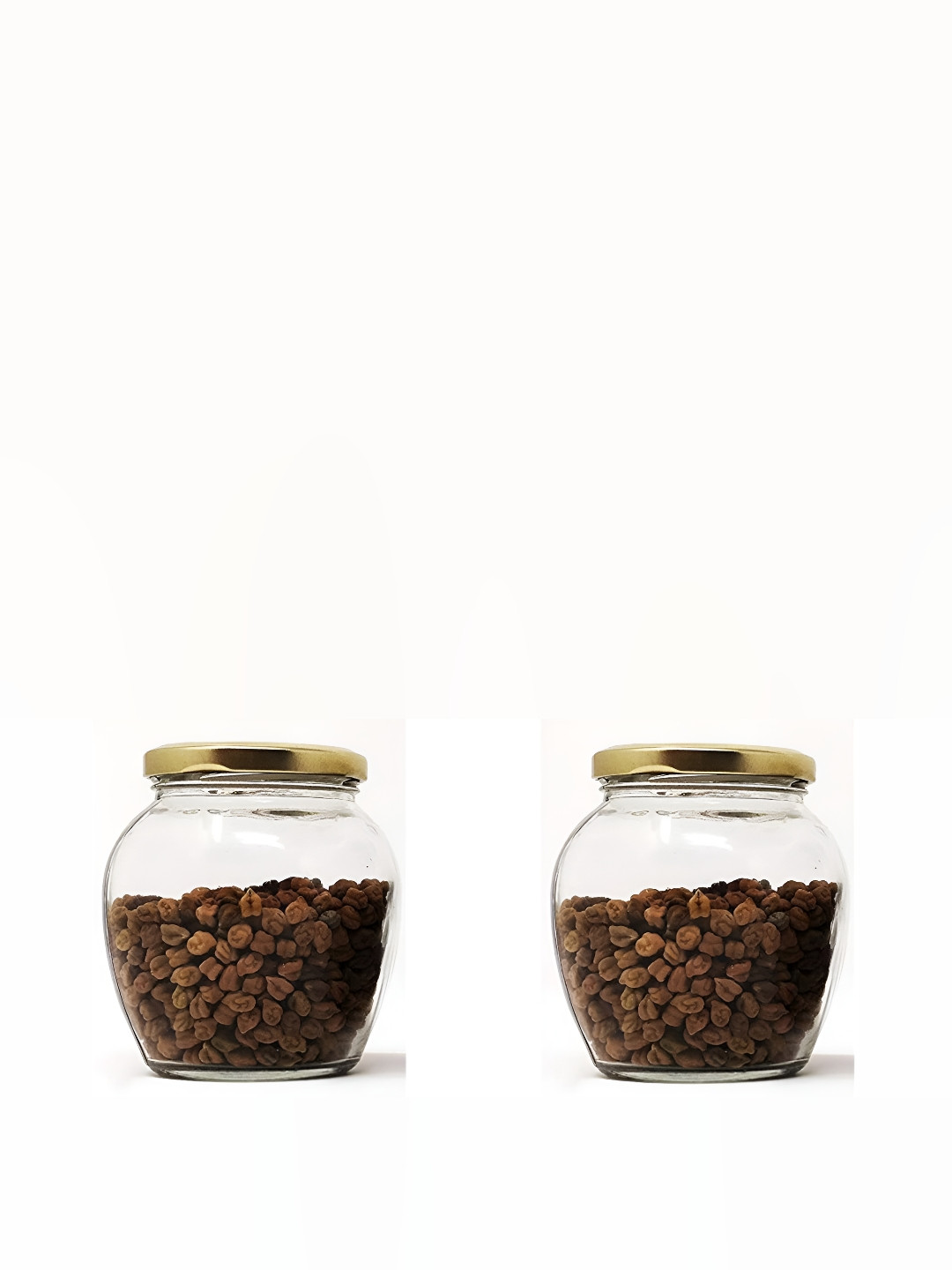 

Afast Transparent 2 Pieces Glass Dishwasher Safe Jar Bottle Containers 350 ML Each
