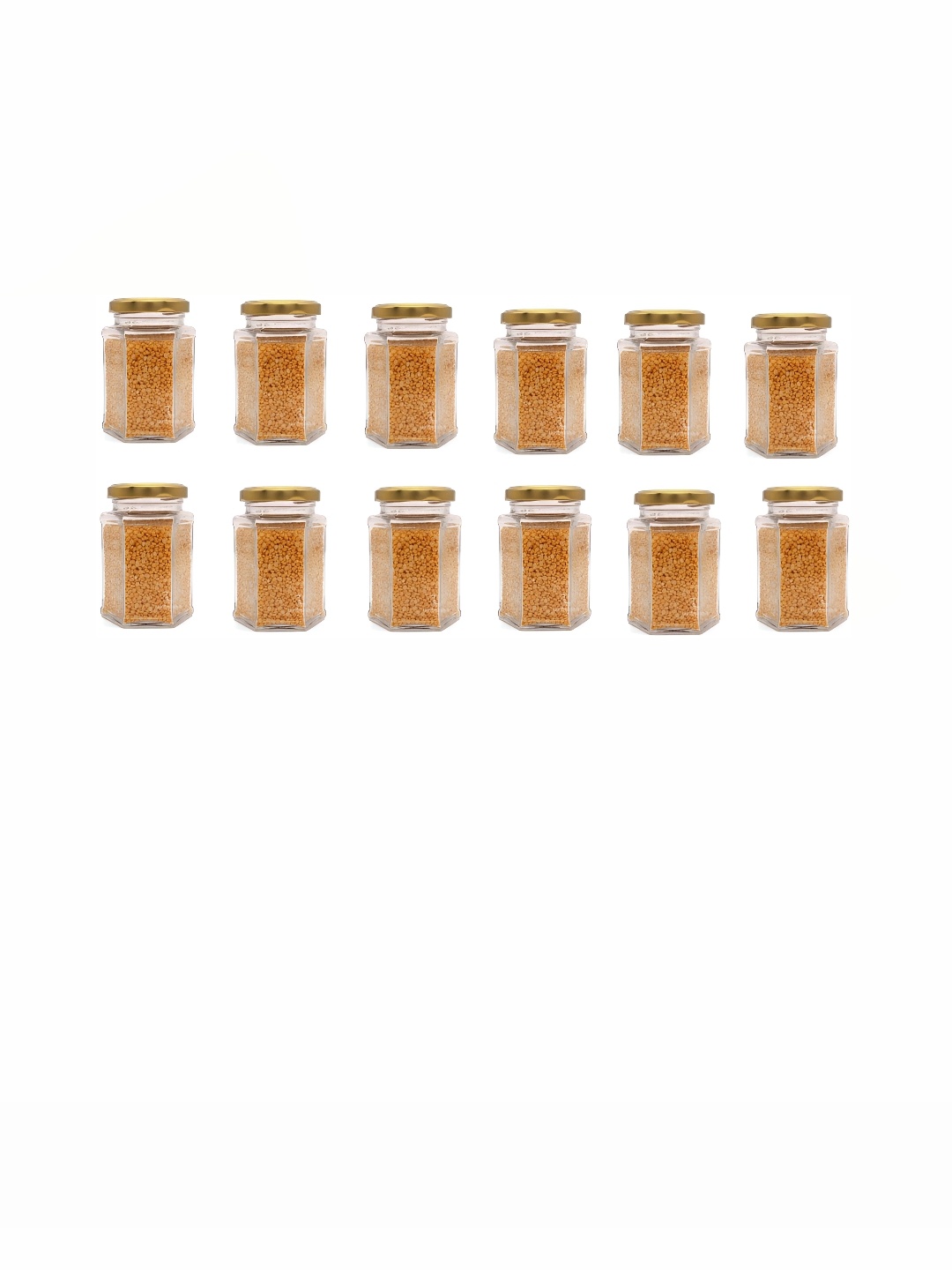 

Afast Transparent 12 Pieces Glass Dishwasher Safe Jar Bottle Containers 200 ML Each