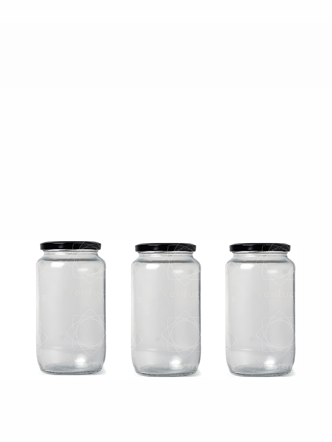 

Afast Transparent 3 Pieces Glass Dishwasher Safe Food Container 1l