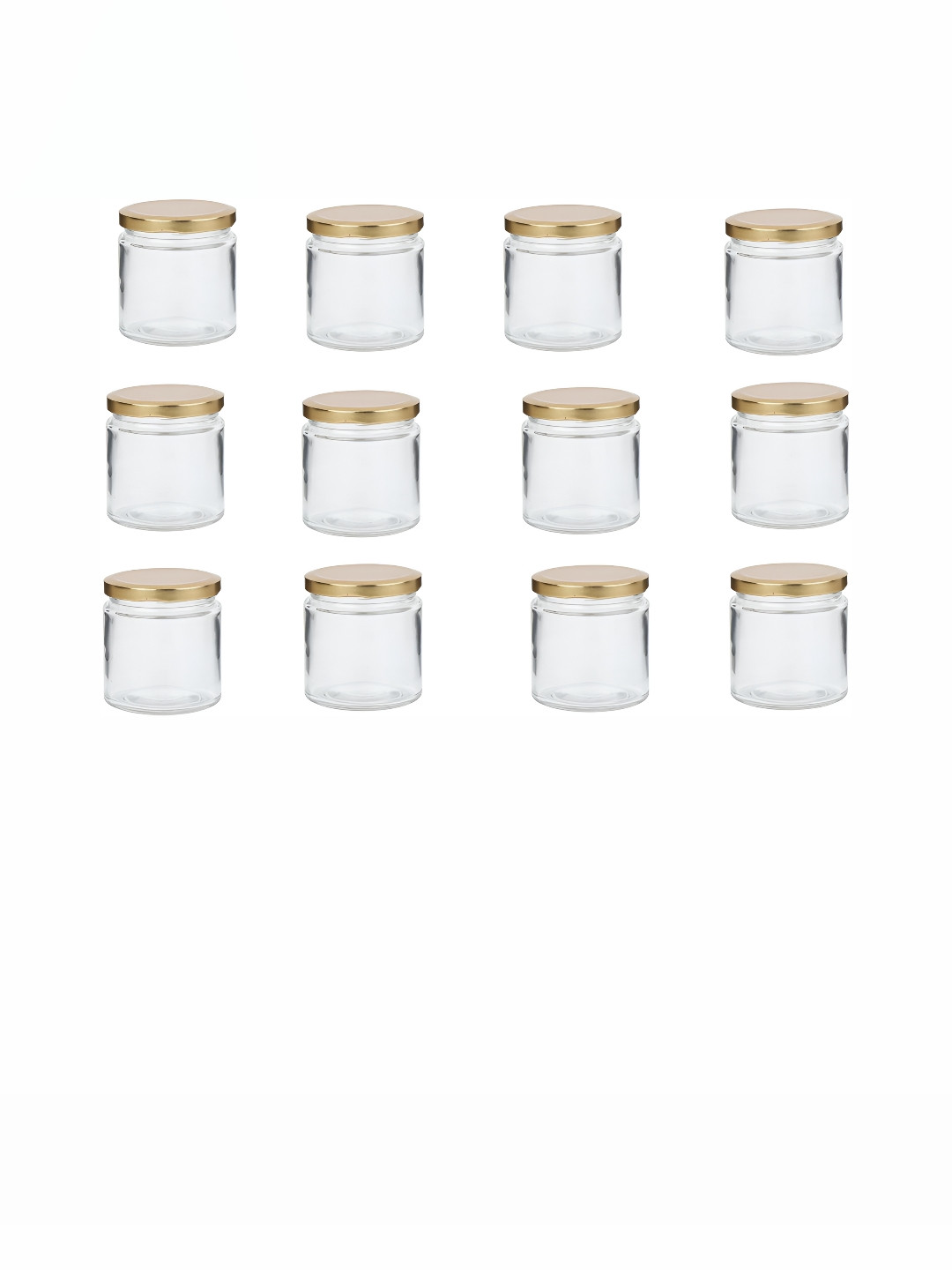 

Afast Transparent 12 Pieces Glass Dishwasher Safe Food Containers 40 ml Each