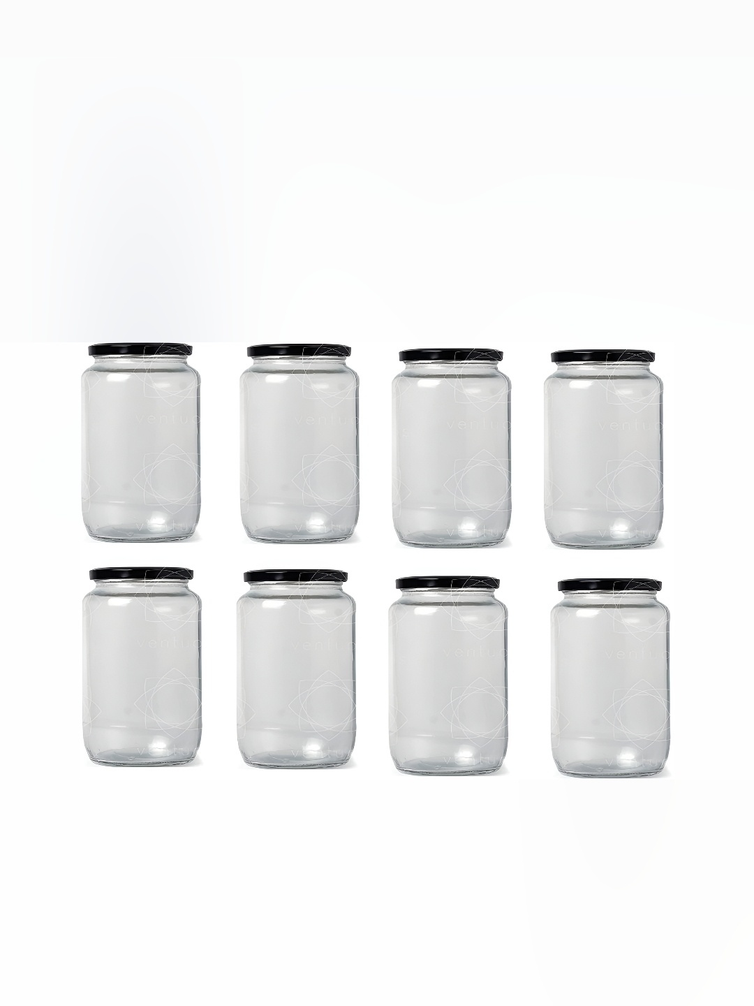 

Afast Transparent 8Pieces Glass Dishwasher Safe Food Container 1L