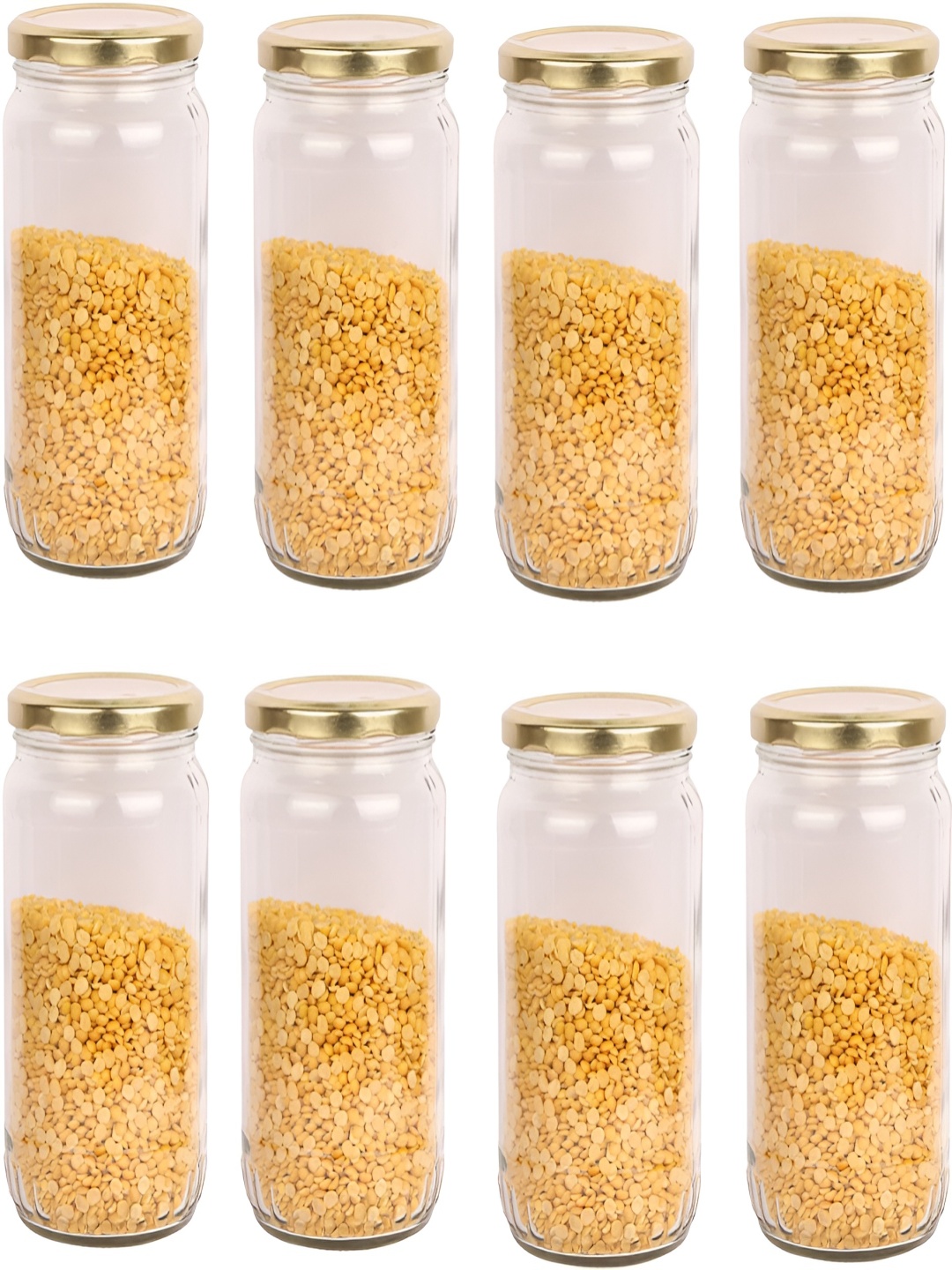 

Afast Transparent 8 Pieces Glass Dishwasher Safe Food Container Jar