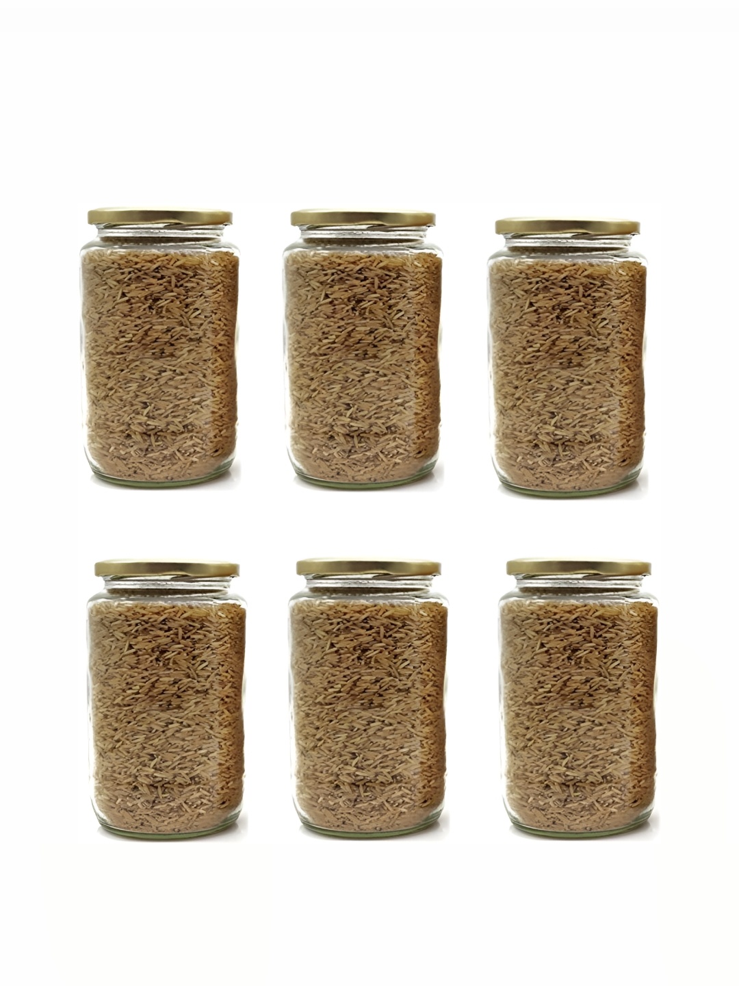 

Afast Transparent 6 Pieces Glass Dishwasher Safe Food Container Jar
