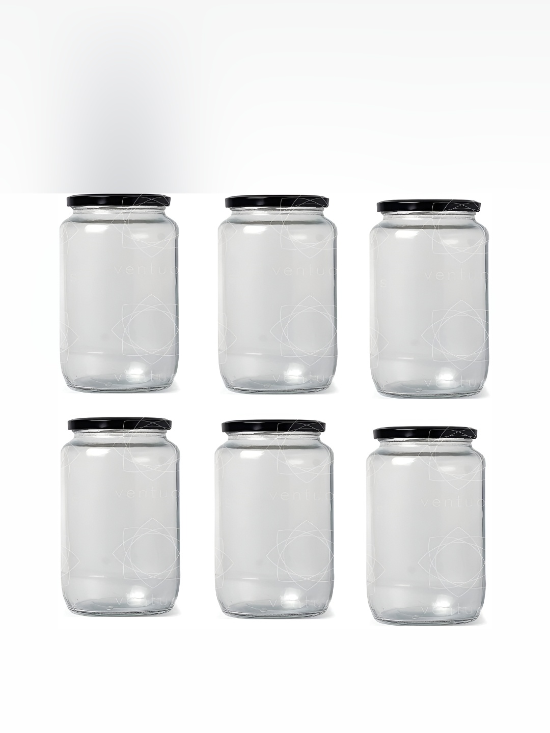 

Afast Transparent 6Pcs Glass Dishwasher Safe Food Container 500Ml Each