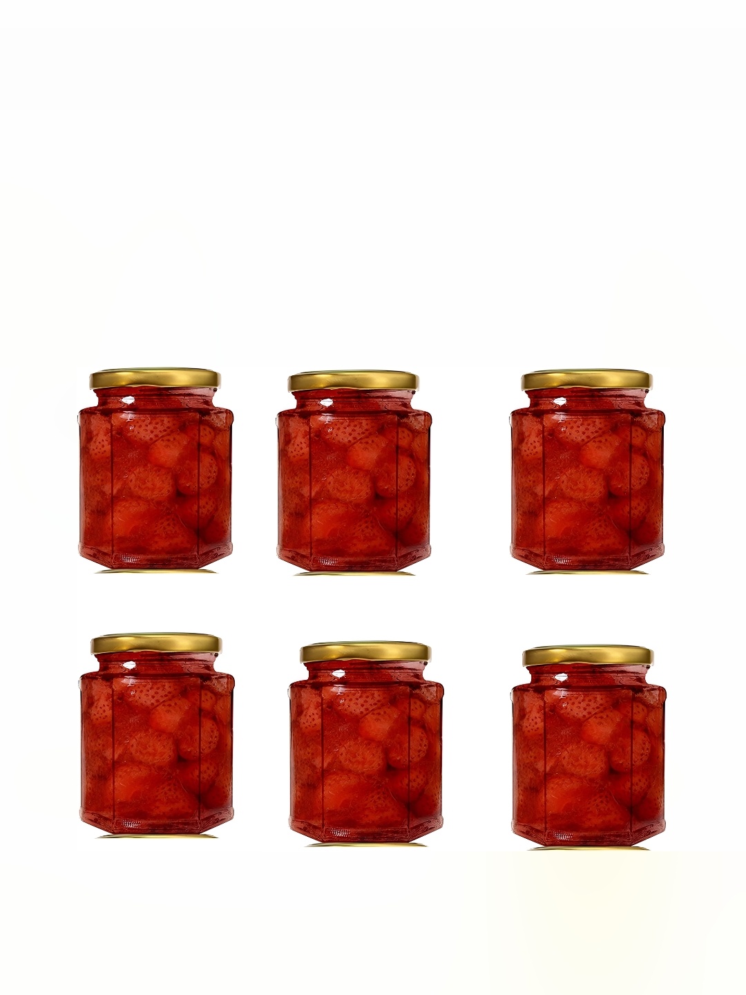 

Afast Transparent & Gold Toned 6 Pieces Dishwasher Safe Glass Food Container 400 ml