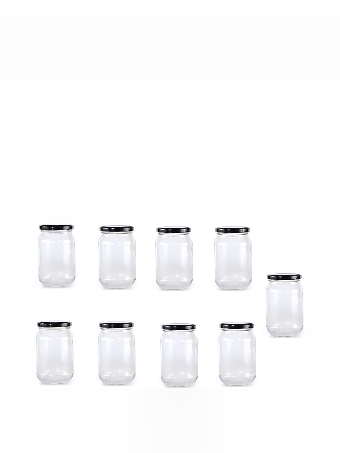 

Afast Transparent 9 Pcs Glass Dishwasher Safe Food Containers 1L