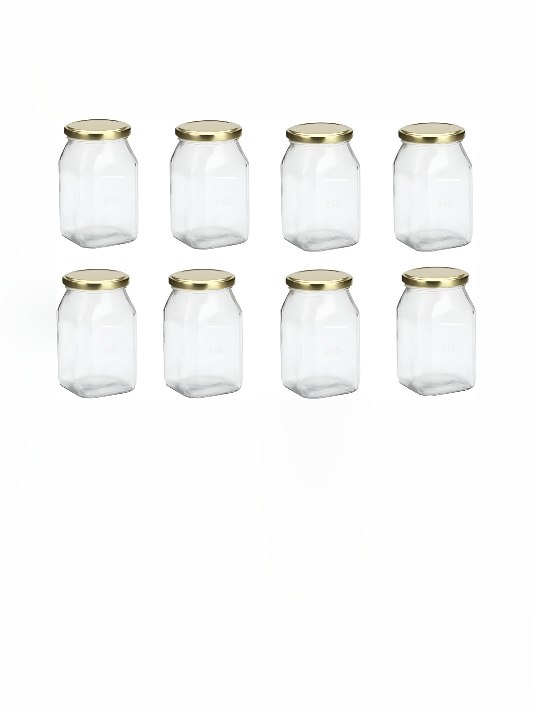 

Afast Transparent 8 Pieces Glass Dishwasher Safe Food Container Jar