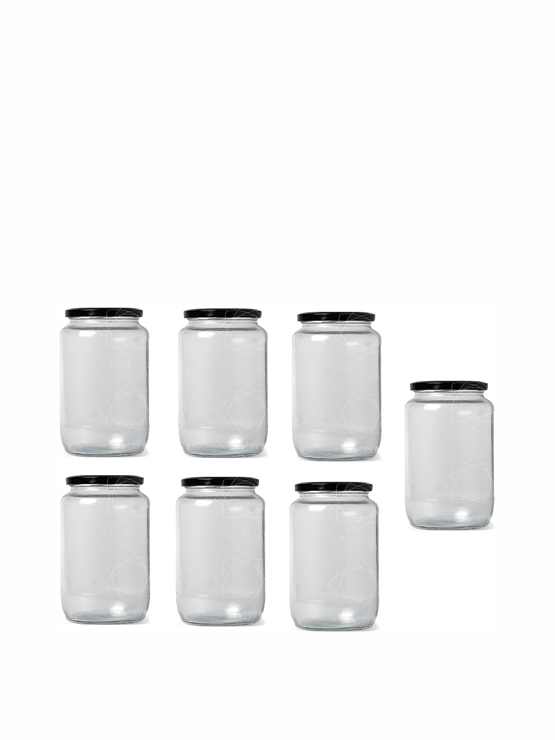 

Afast Transparent 7 Pieces Glass Dishwasher Safe Container 1L