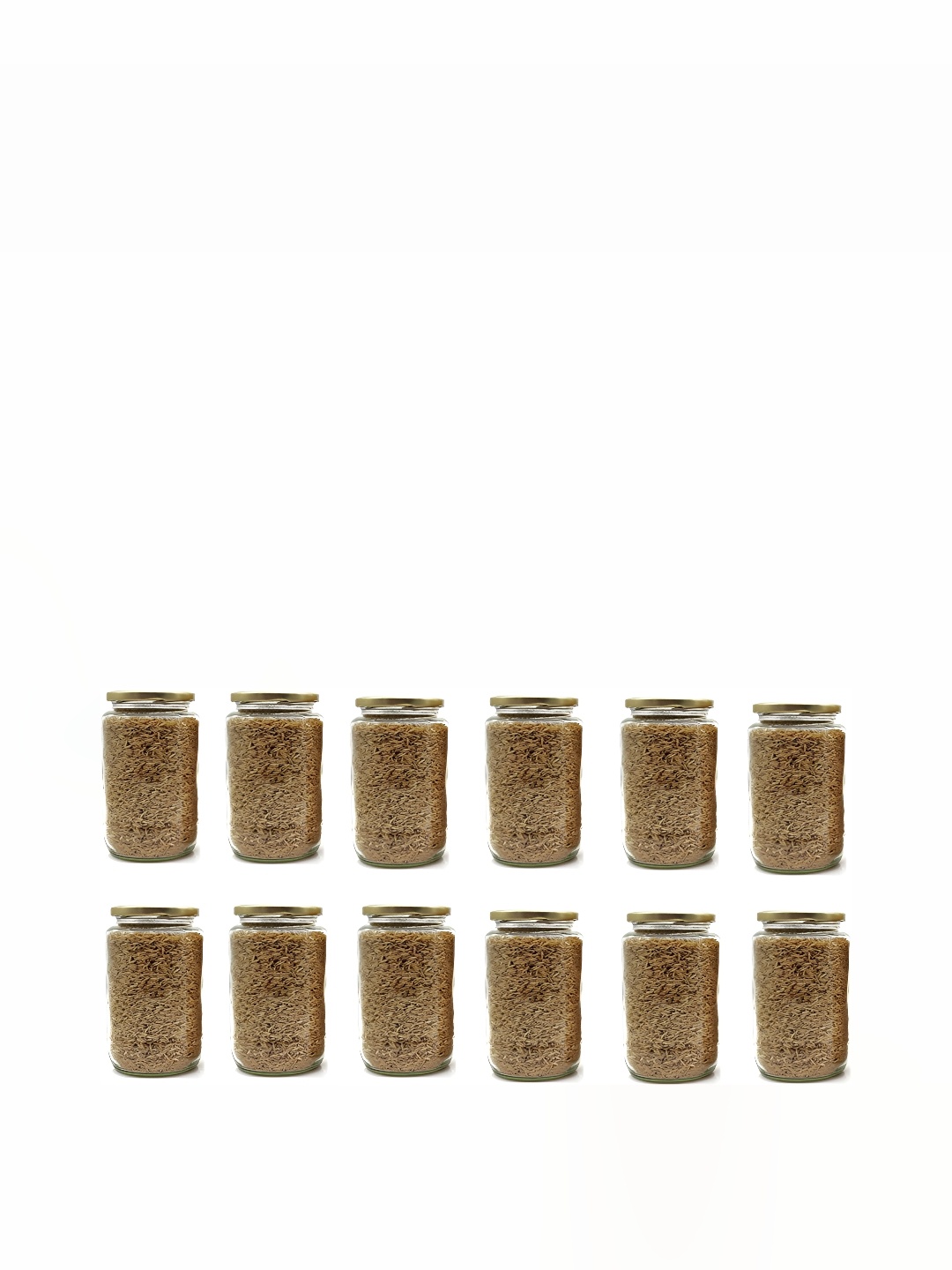 

Afast Transparent 12 Pieces Glass Dishwasher Safe Food Container Jar
