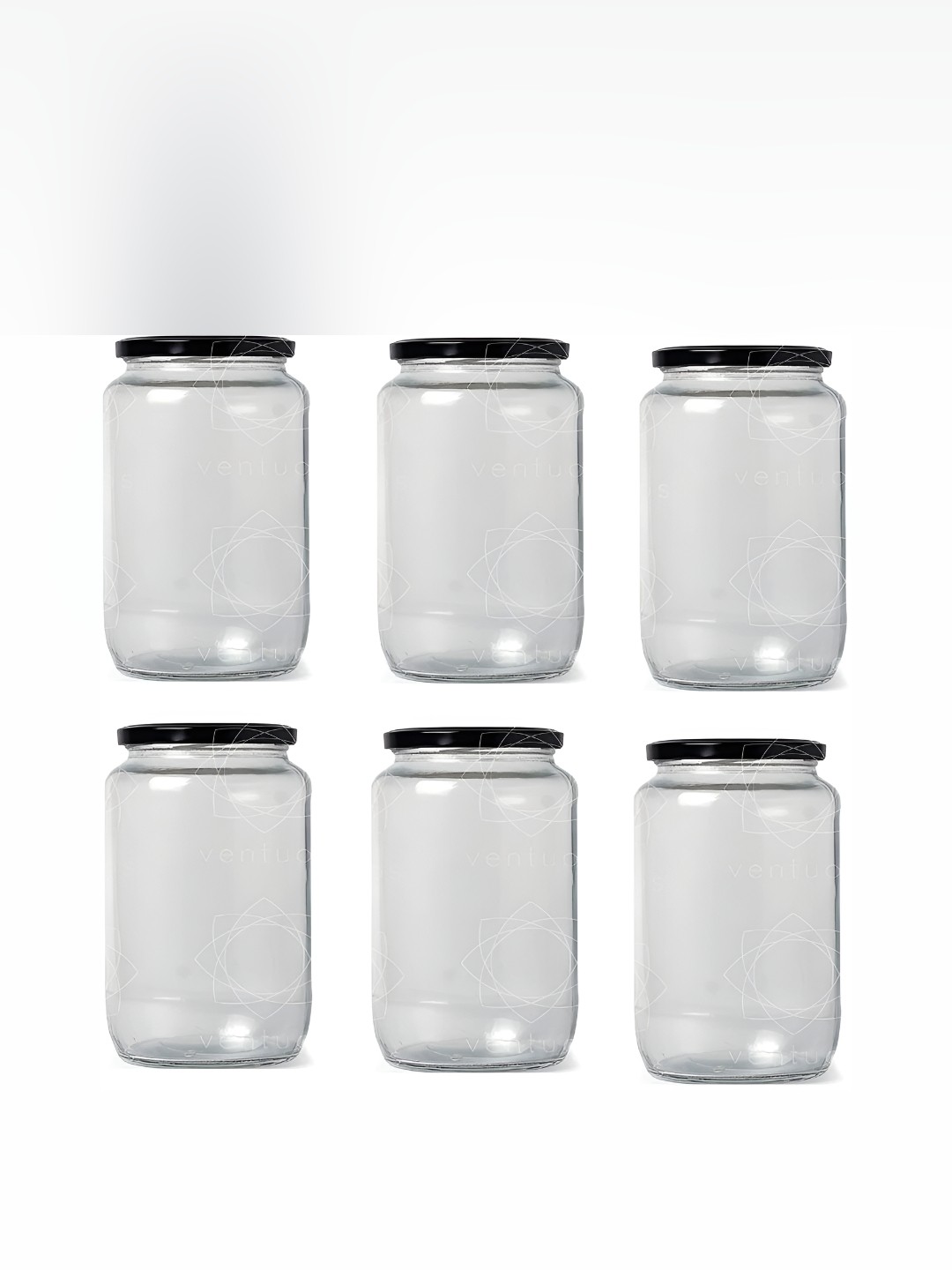 

Afast Transparent 6 Pieces Dishwasher Safe Glass Food Container 1 L Each
