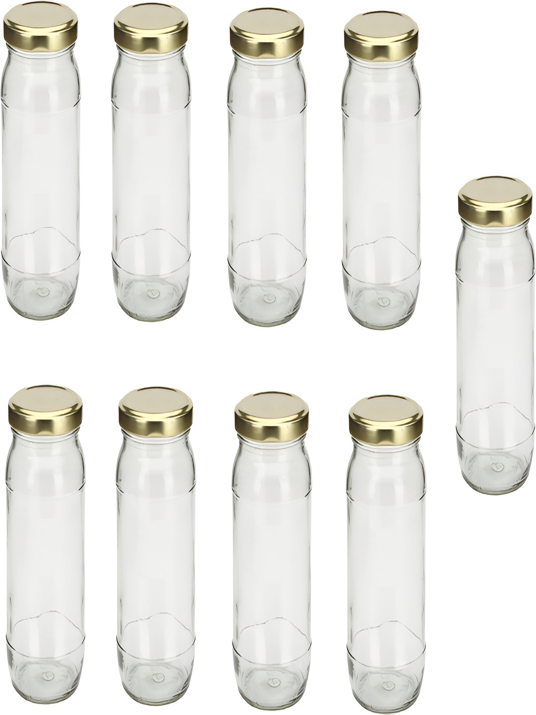 

Afast Transparent 9 Pieces Glass Dishwasher Safe Jar Bottle Containers 400 ML Each
