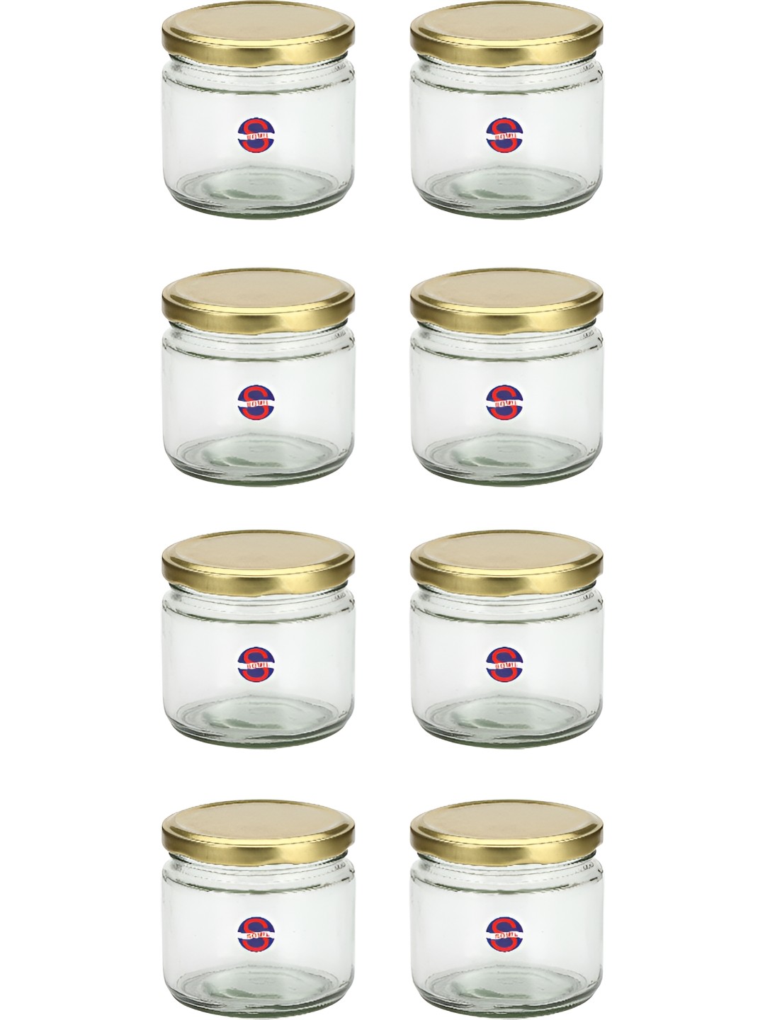 

Afast Transparent 8 Pieces Glass Dishwasher Safe Food Containers 350 ml