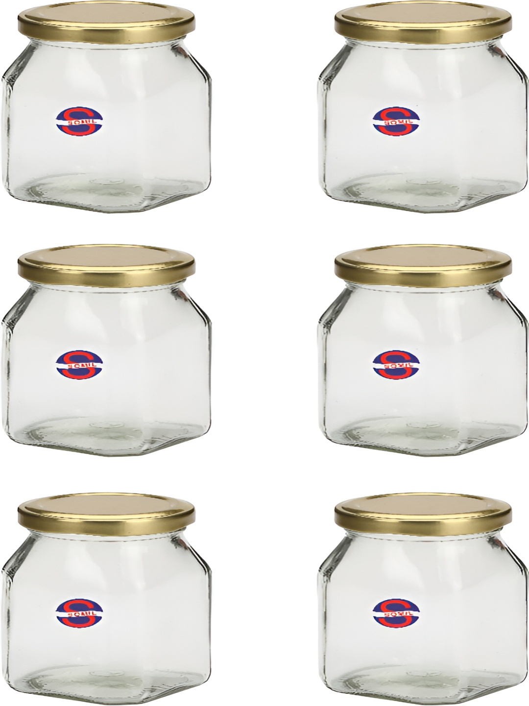 

Afast Transparent 6 Pieces Glass Dishwasher Safe Food Containers 400 ml