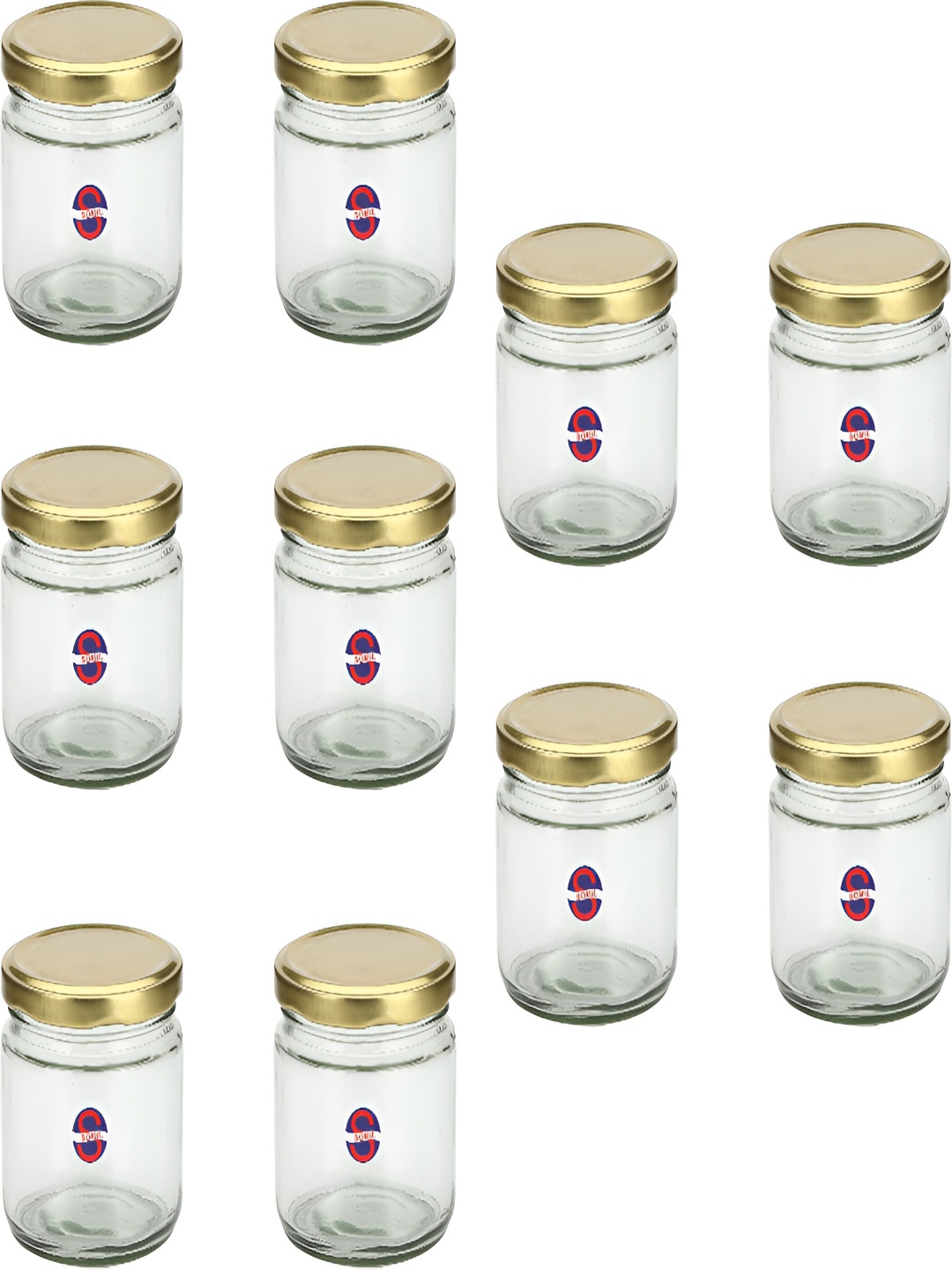 

Afast Transparent 10 Pcs Glass Dishwasher Safe Food Containers 350 ml