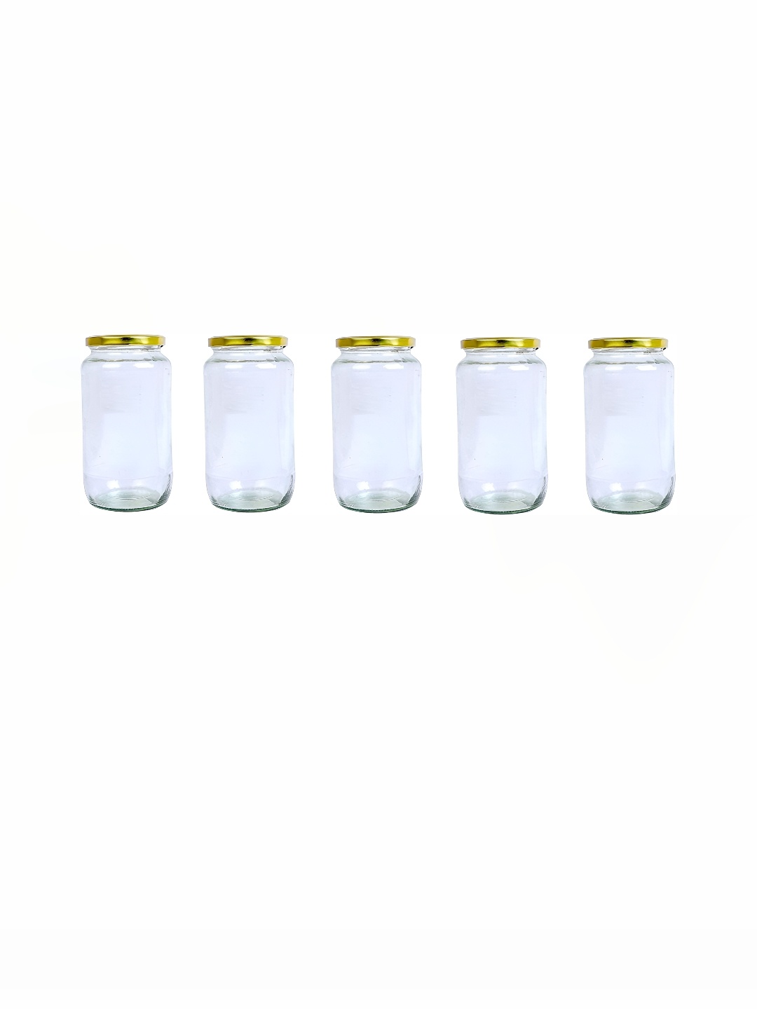 

Afast Transparent 5 Pieces Glass Dishwasher Safe Food Container Jar