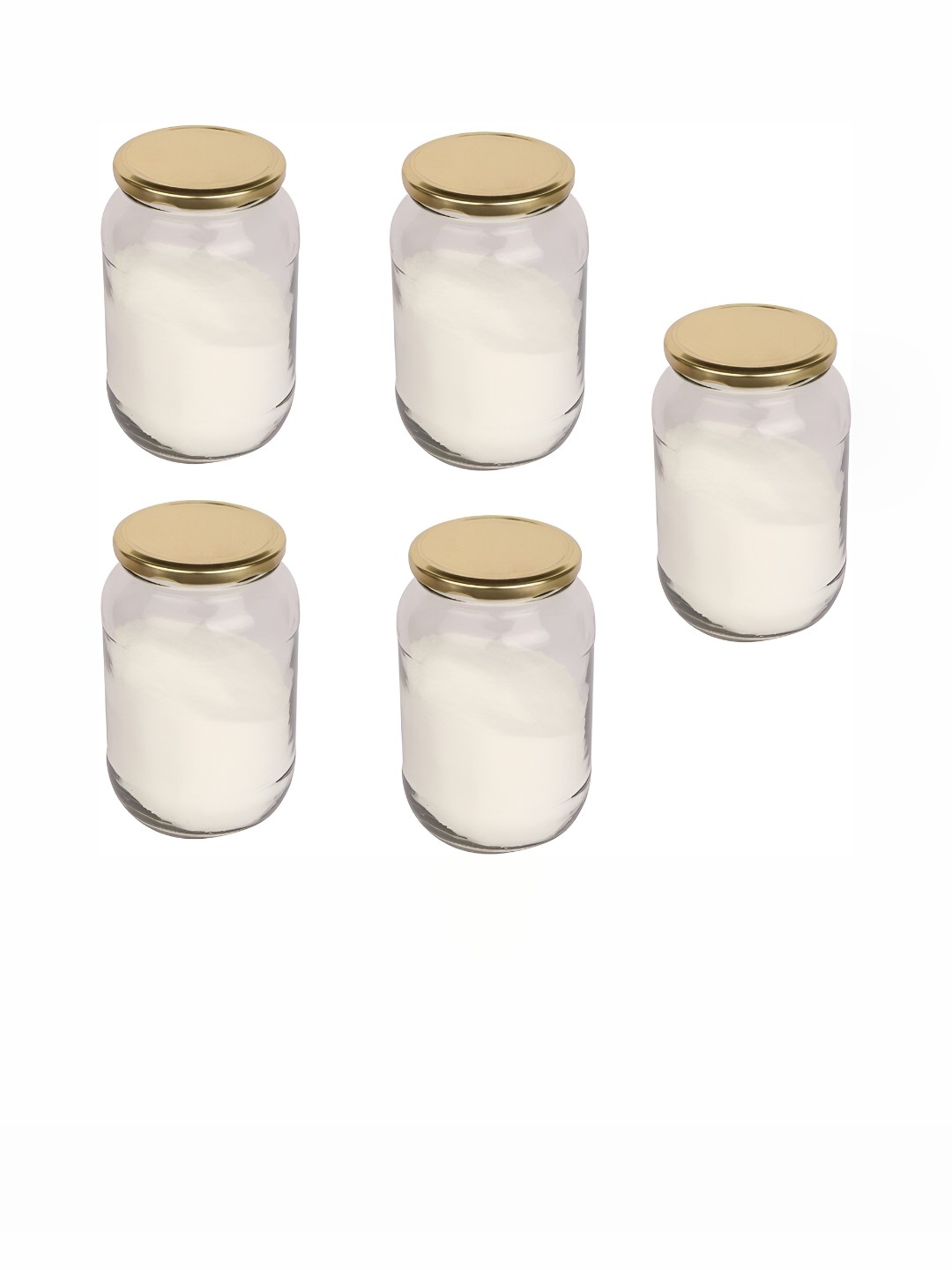 

Afast Transparent 5 Pieces Glass Dishwasher Safe Food Container