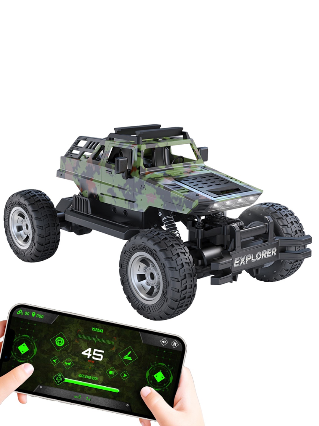 

Mirana Kids Printed Car Toy Vehicle, Green