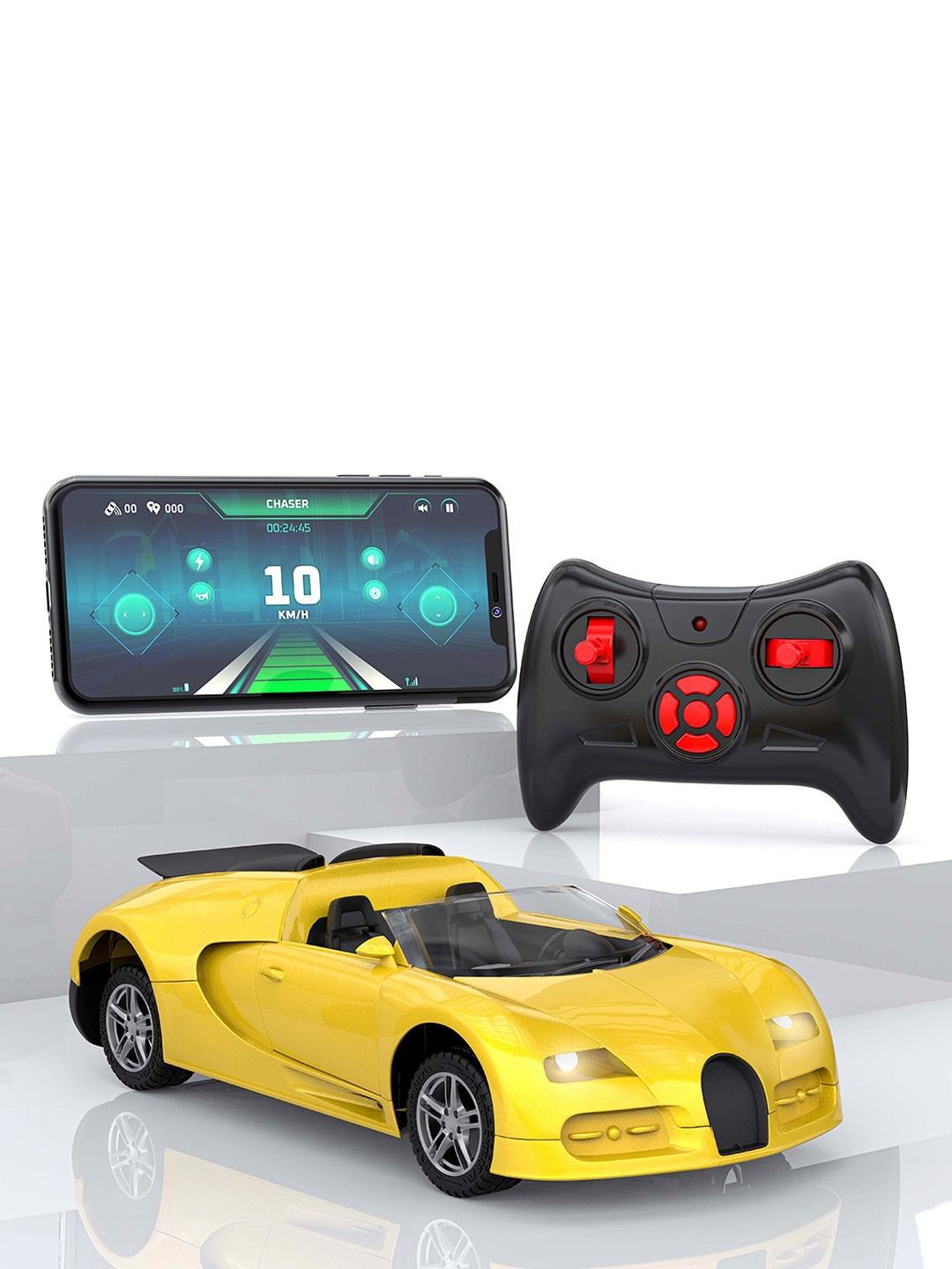 

Mirana Kids Model B App & Remote Controlled Car Toy, Yellow