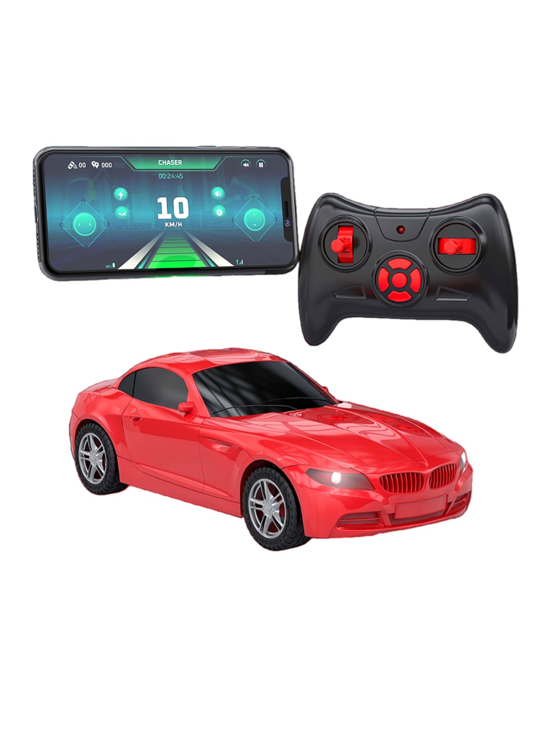 

Mirana Kids Model B App & Remote Controlled Car Toy Vehicle, Red