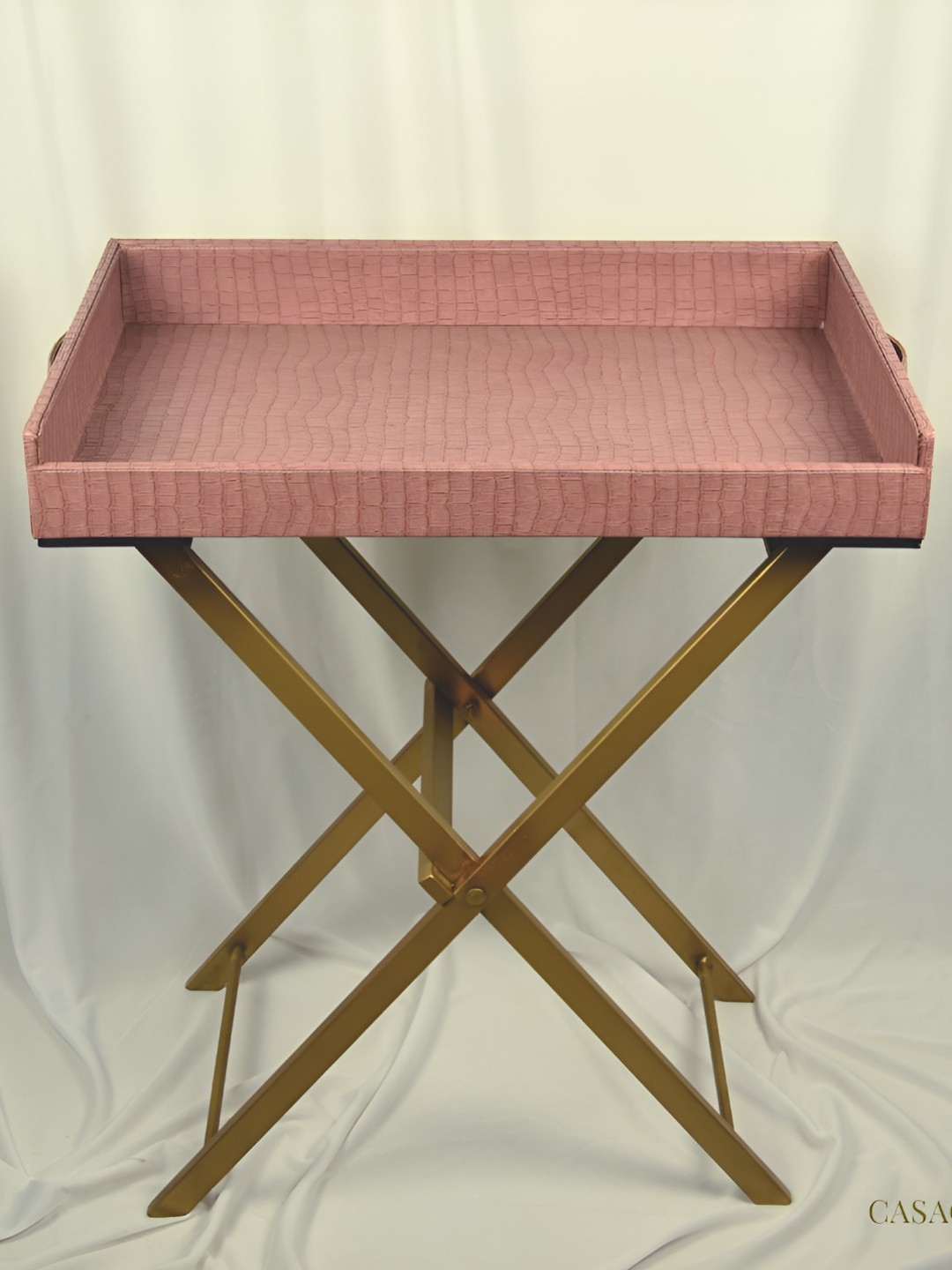 

CasaGold Nude Butler Tray with Metal Stand