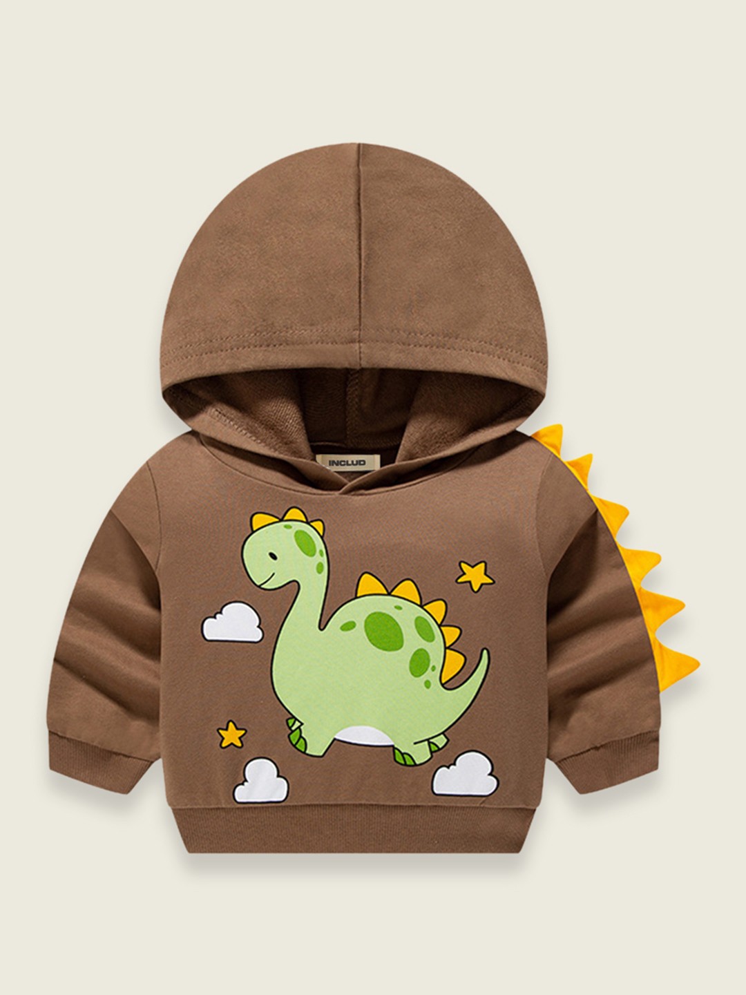 

INCLUD Boys Brown Printed Sweatshirt