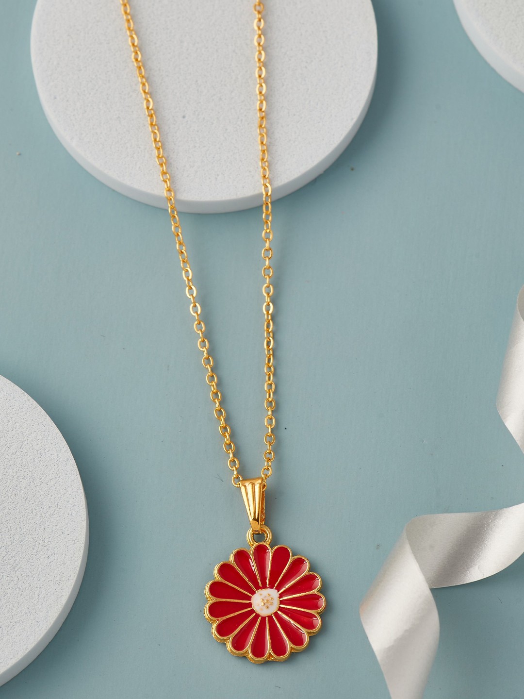 

DressBerry Gold-Toned & Gold-Toned Brass Gold-Plated Antique Chain