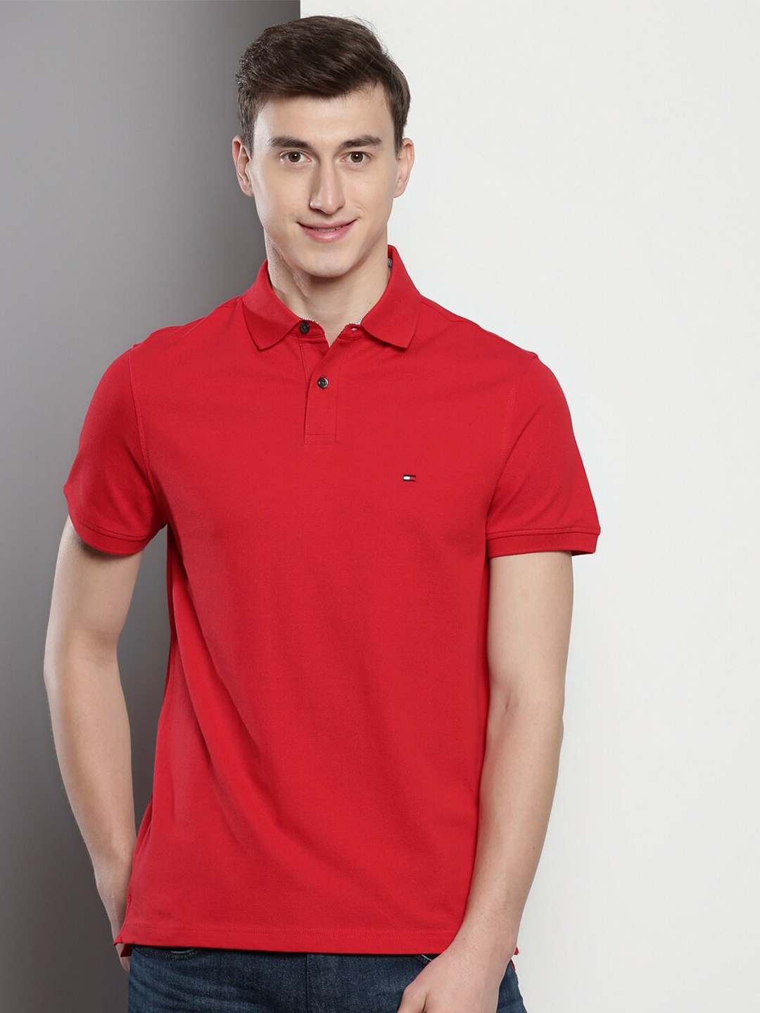 

Tommy Hilfiger Polo Collar Short Sleeves T-shirt, Red