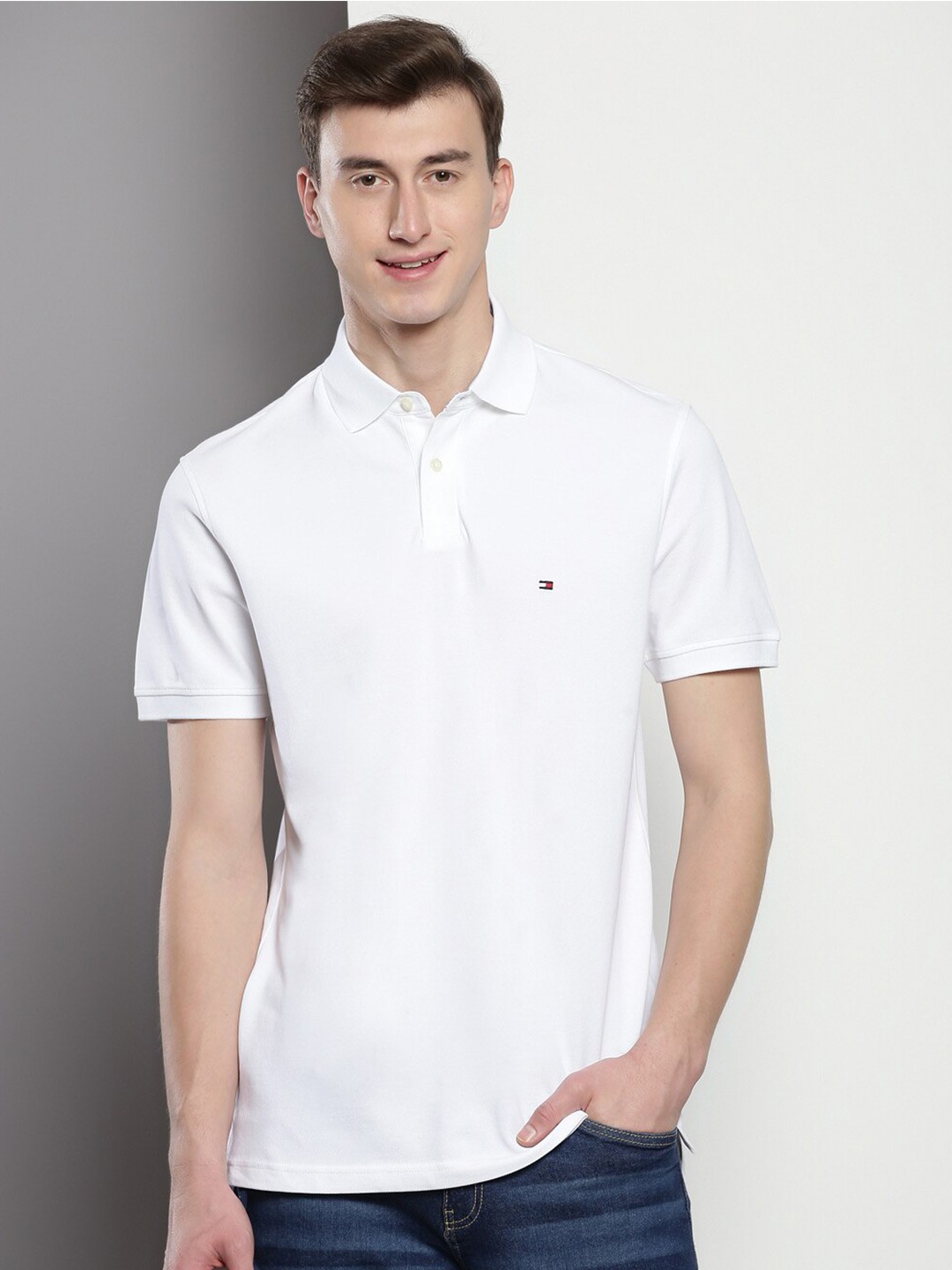 

Tommy Hilfiger Polo Collar Short Sleeves T-shirt, White