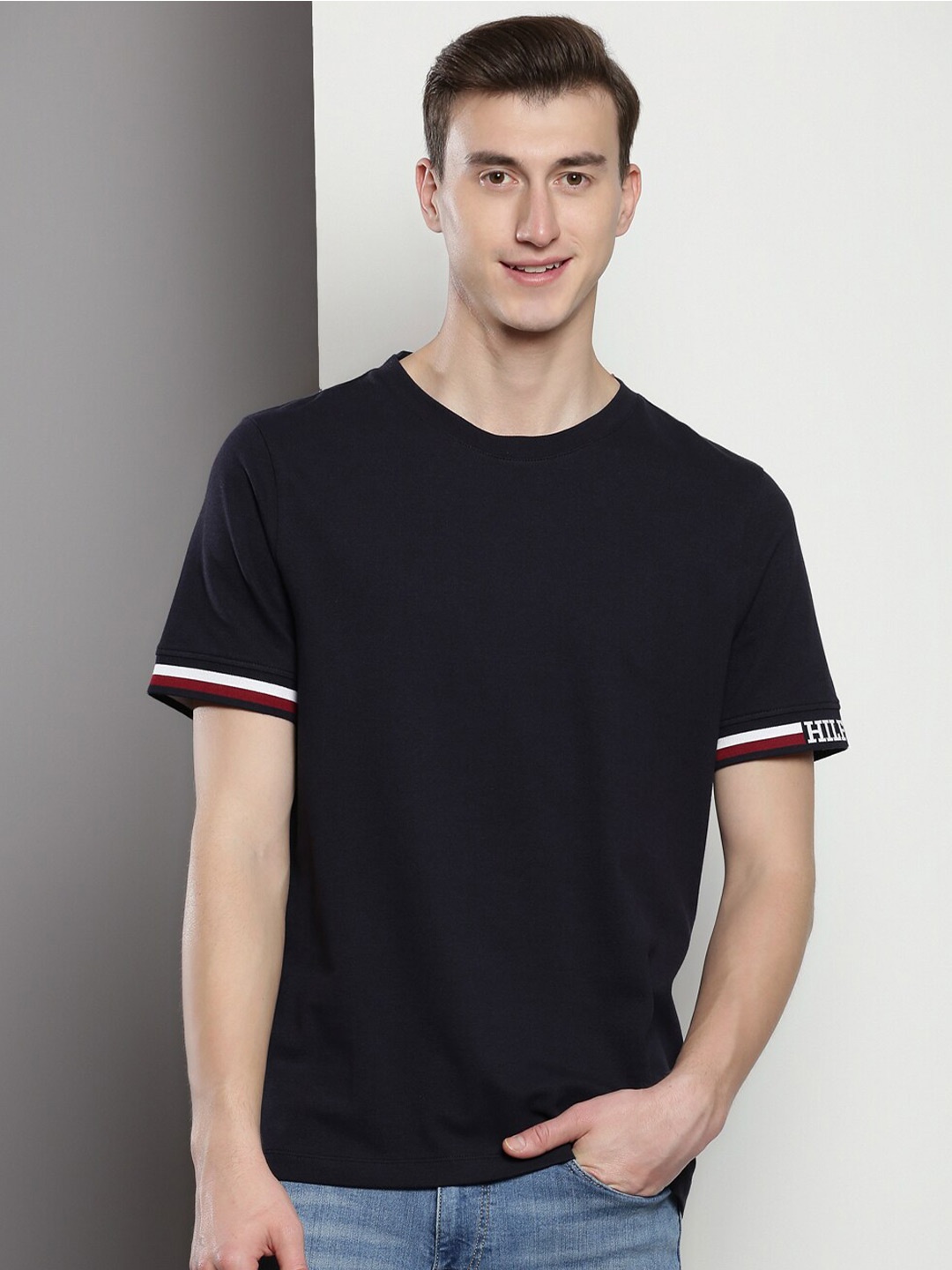 

Tommy Hilfiger Round Neck Short Sleeves T-shirt, Navy blue