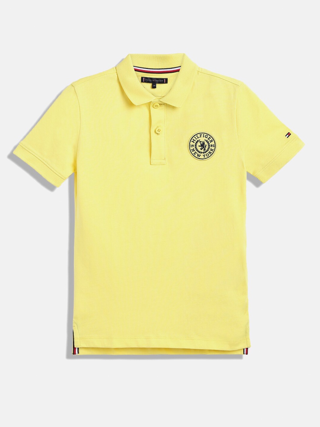 

Tommy Hilfiger Boys Polo Collar Pure Cotton T-shirt, Yellow