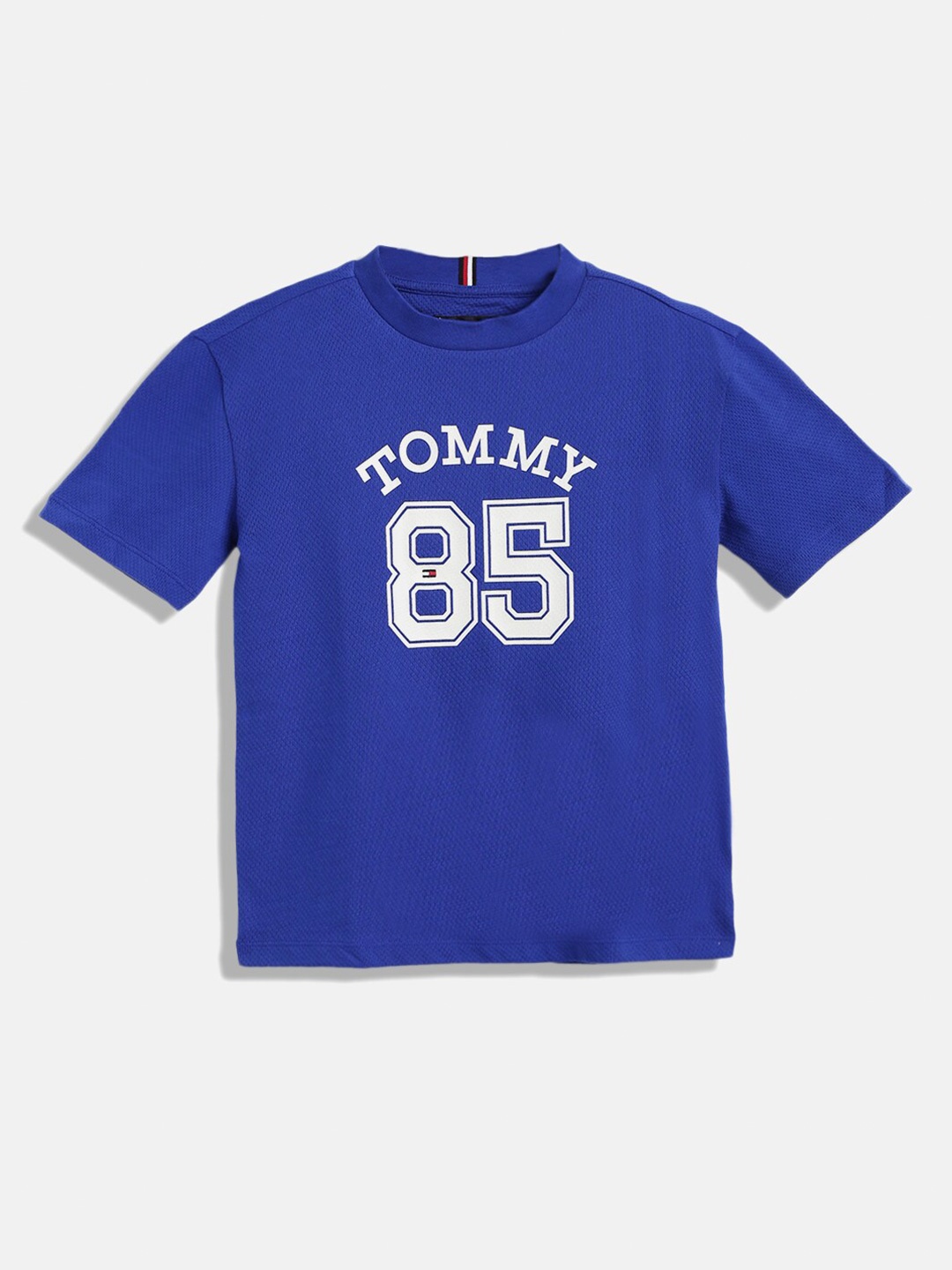 

Tommy Hilfiger Boys Blue Brand Logo Printed T-shirt