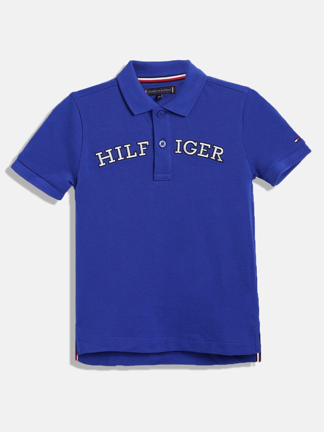 

Tommy Hilfiger Boys Blue Polo Collar T-shirt
