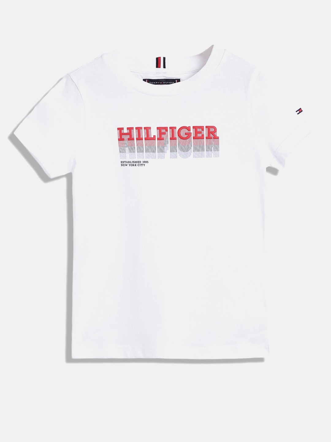 

Tommy Hilfiger Boys White Printed T-shirt