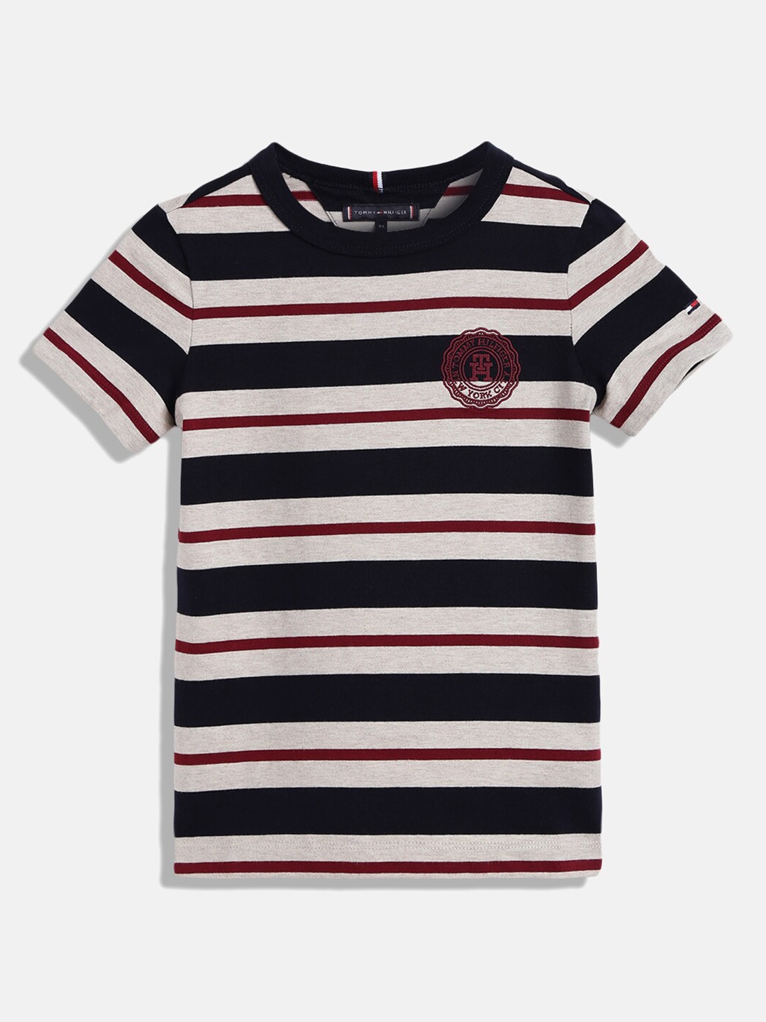 

Tommy Hilfiger Boys Multicoloured Striped T-shirt, Multi