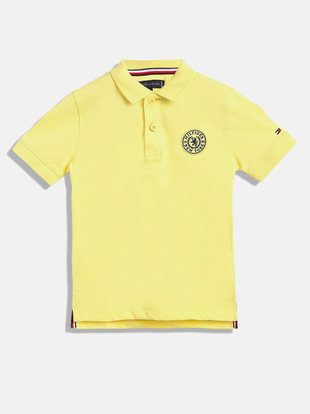 

Tommy Hilfiger Boys Polo Collar Pure Cotton T-shirt, Yellow