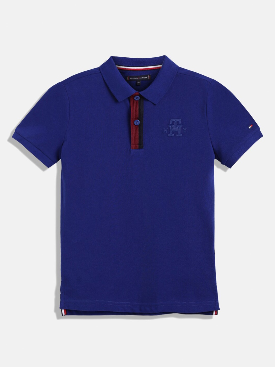 

Tommy Hilfiger Boys Blue Polo Collar T-shirt