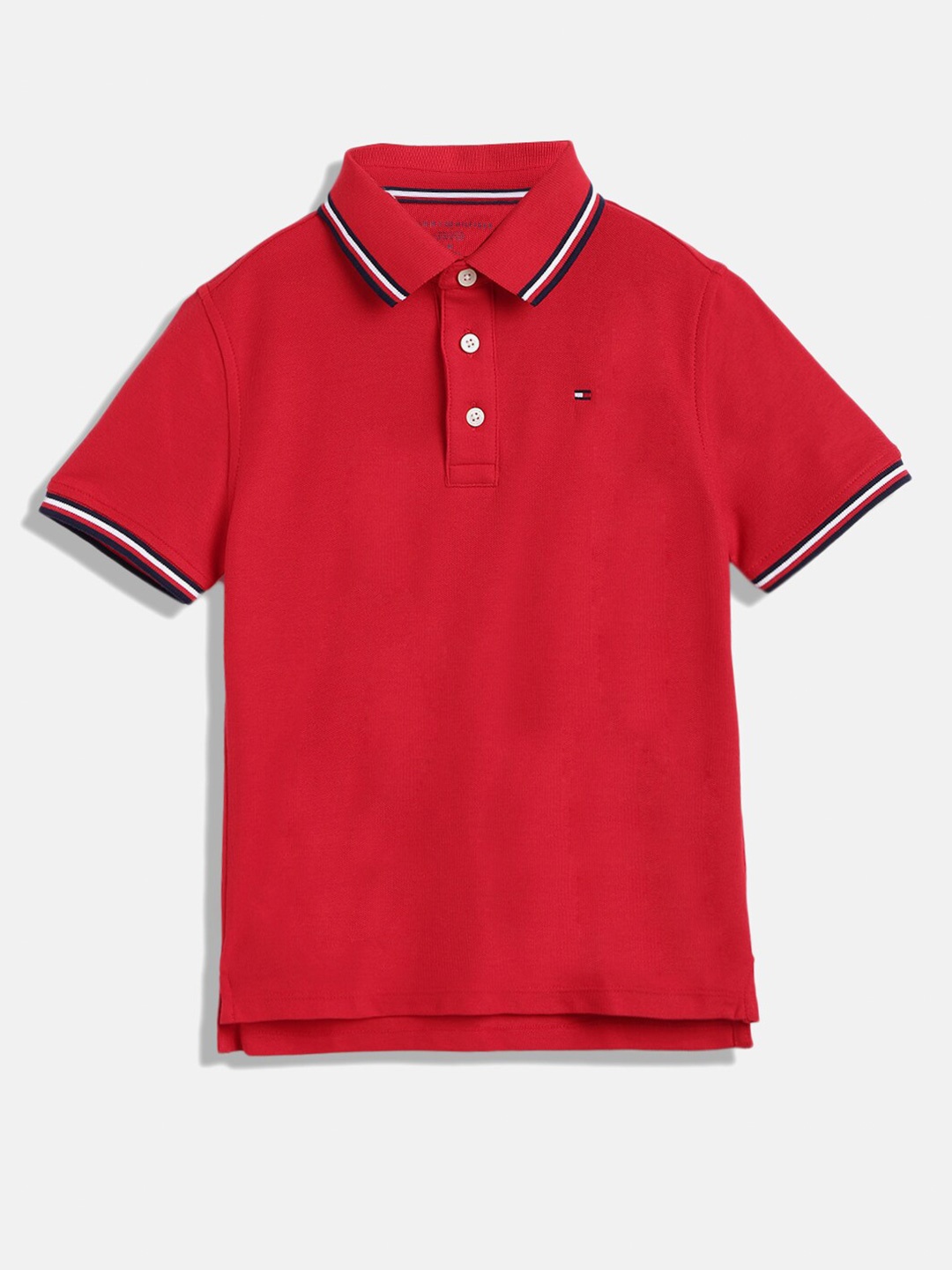 

Tommy Hilfiger Boys Polo Collar T-shirt, Red