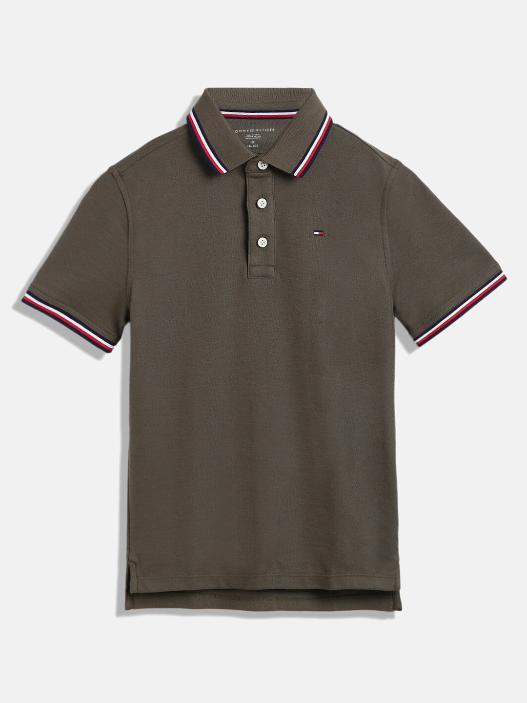 

Tommy Hilfiger Boys Polo Collar T-shirt, Olive