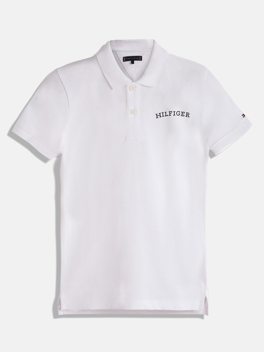 

Tommy Hilfiger Boys Polo Collar Pure Cotton T-shirt, White