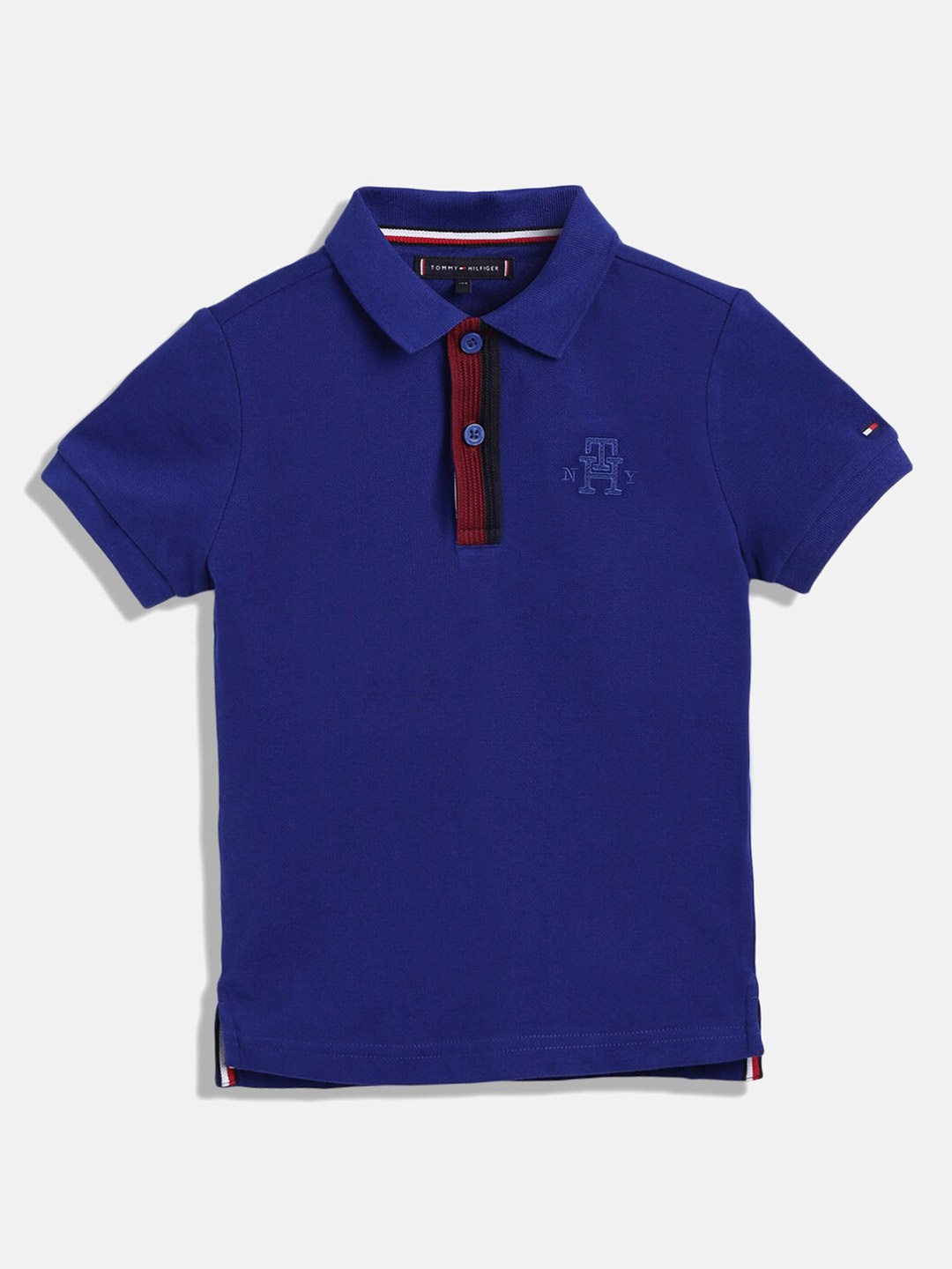 

Tommy Hilfiger Boys Polo Collar Pure Cotton T-shirt, Navy blue