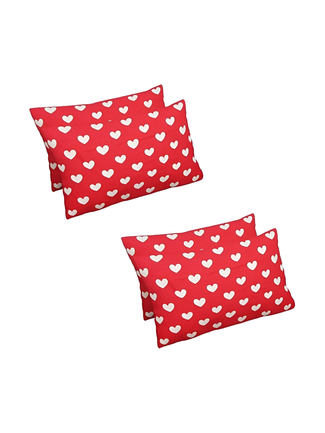 

Supreme Home Collective Red 4 Pieces Abstract Pure Cotton Rectangle Pillow Covers